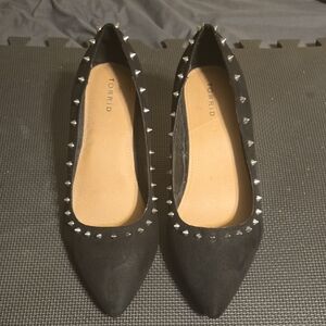 Torrid Black Heels with Silver Studs